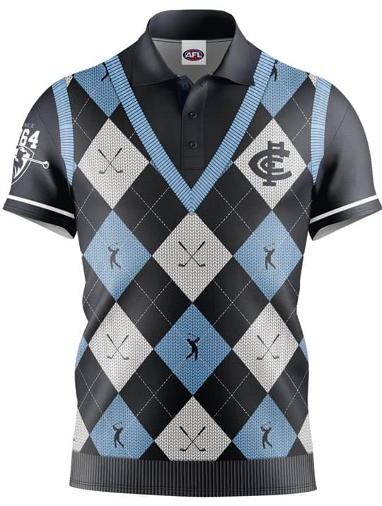 Carlton Blues AFL Fairway Golf Polo Shirt