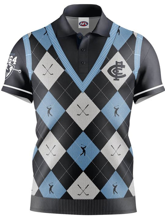 Carlton Blues AFL Fairway Golf Polo Shirt