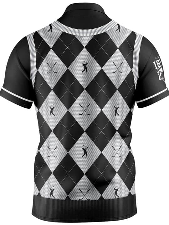 Collingwood Magpies AFL Fairway Golf Polo Shirt
