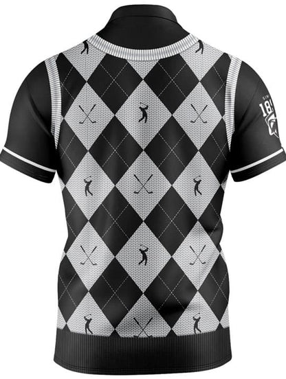 Collingwood Magpies AFL Fairway Golf Polo Shirt