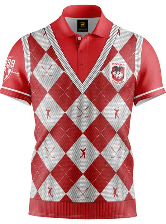 St George Dragons NRL Fairway Golf Polo Shirt