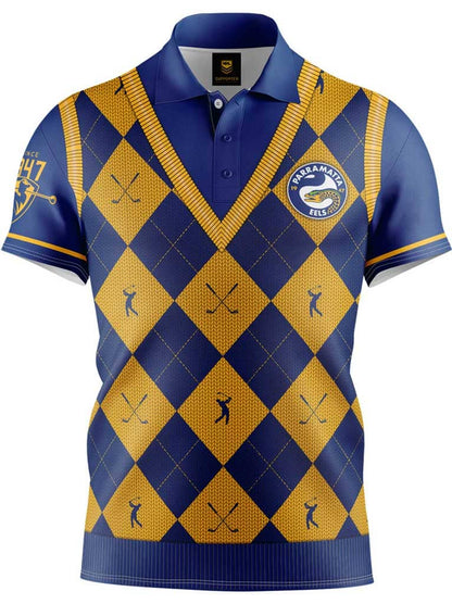 Parramatta Eels NRL Mens Fairway Golf Polo Shirt