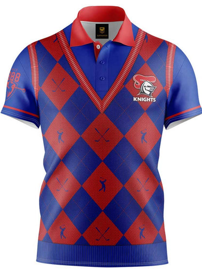Newcastle Knights NRL Fairway Golf Polo Shirt