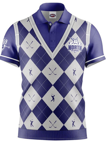North Melbourne Kangaroos AFL Fairway Golf Polo Shirt