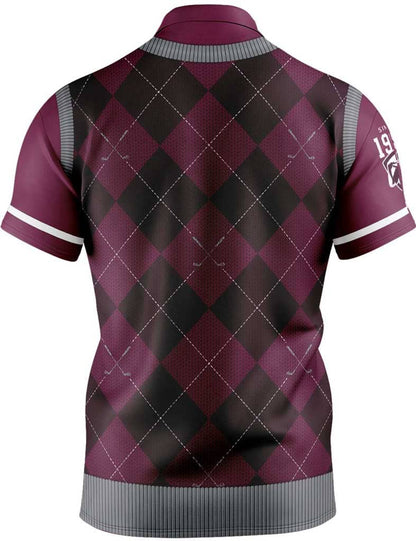 QLD Maroons NRL State of Origin Fairway Golf Polo Shirt