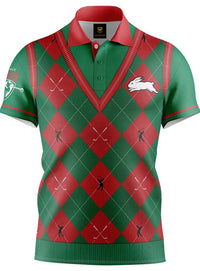South Sydney Rabbitohs NRL Fairway Golf Polo Shirt