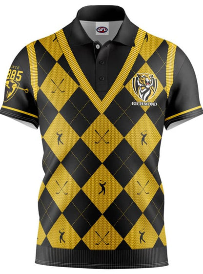 Richmond Tigers AFL Fairway Golf Polo Shirt