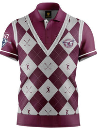 Manly Sea Eagles NRL Fairway Golf Polo Shirt