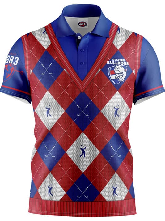 Western Bulldogs AFL Fairway Golf Polo Shirt