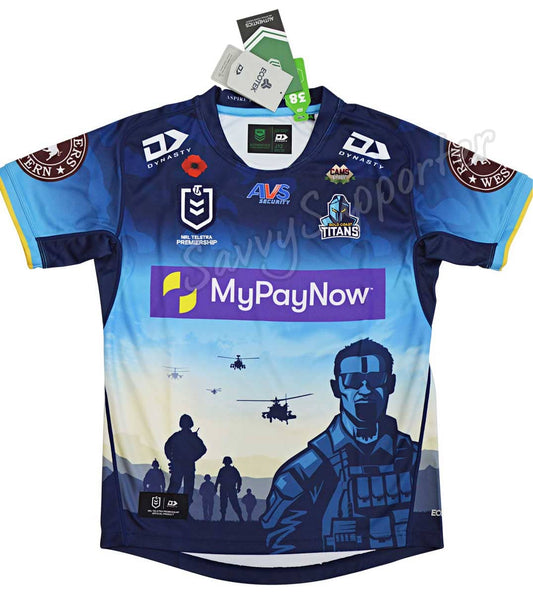 Gold Coast Titans 2023 NRL Kids Anzac Jersey