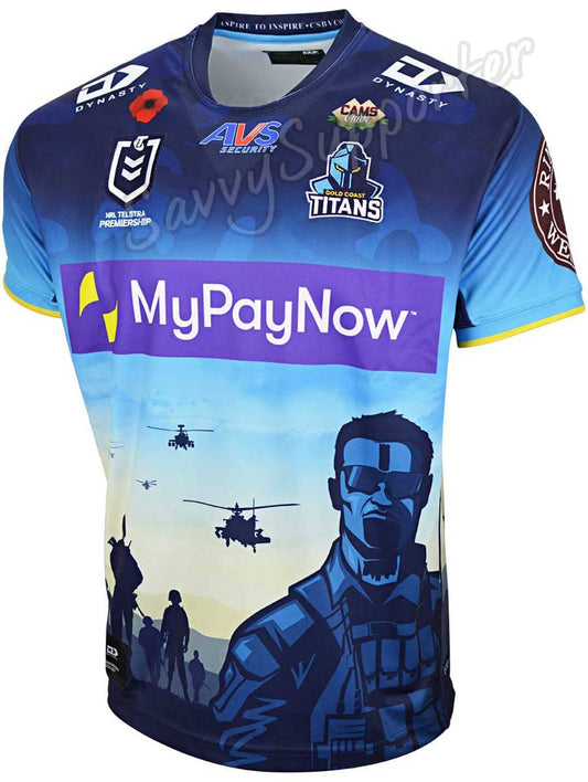 Gold Coast Titans 2023 NRL Mens Anzac Jersey
