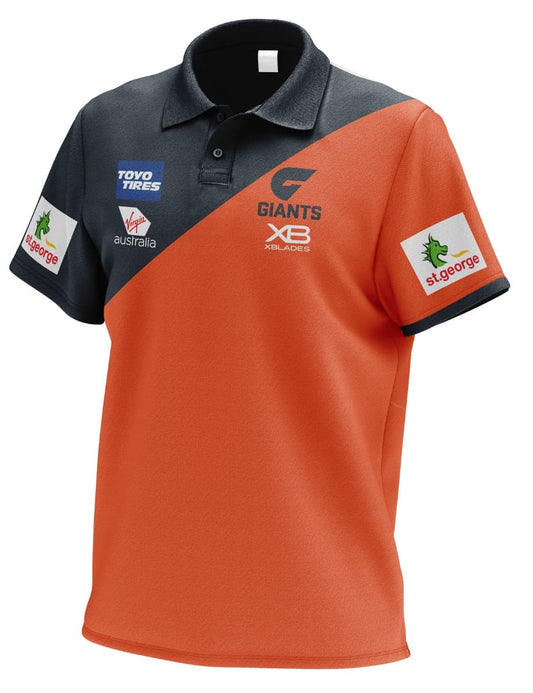GWS Giants AFL Orange Media Polo Shirt