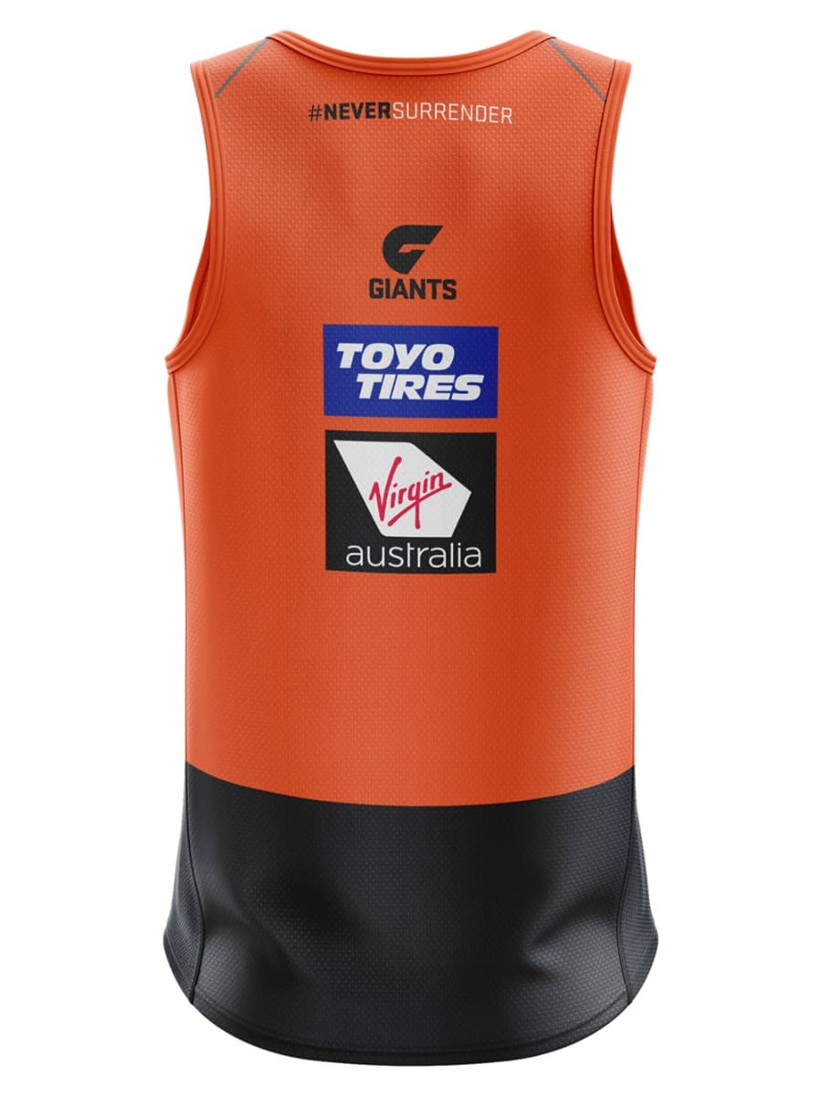 GWS Giants 2020 AFL Mens Orange Muscle Tee