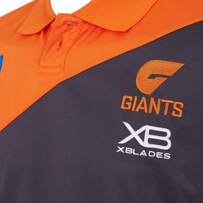 GWS Giants AFL Gunmetal Media Polo Shirt