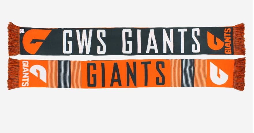 GWS Giants AFL Adults Linebreak Scarf