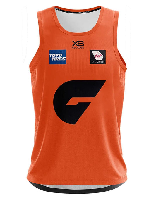 GWS Giants AFL Mens Orange Training Singlet