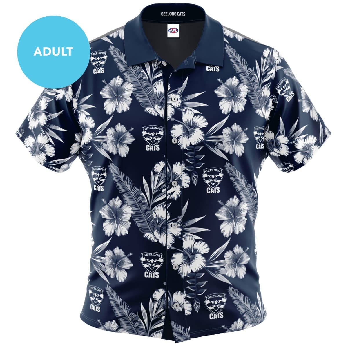 Geelong Cats AFL Mens Hawaiian Shirt