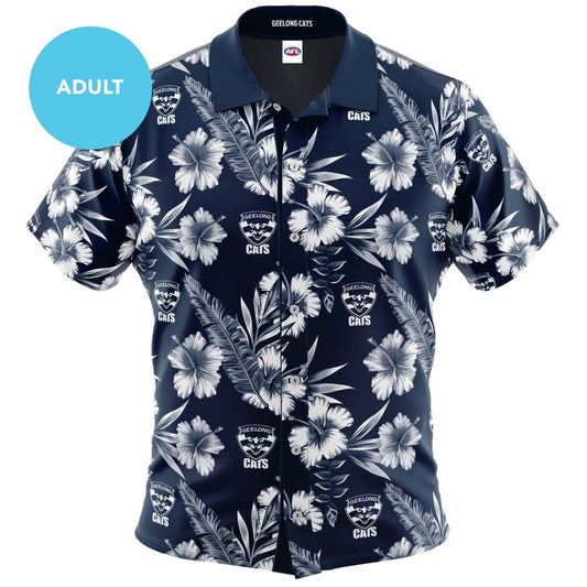 Geelong Cats AFL Mens Hawaiian Shirt