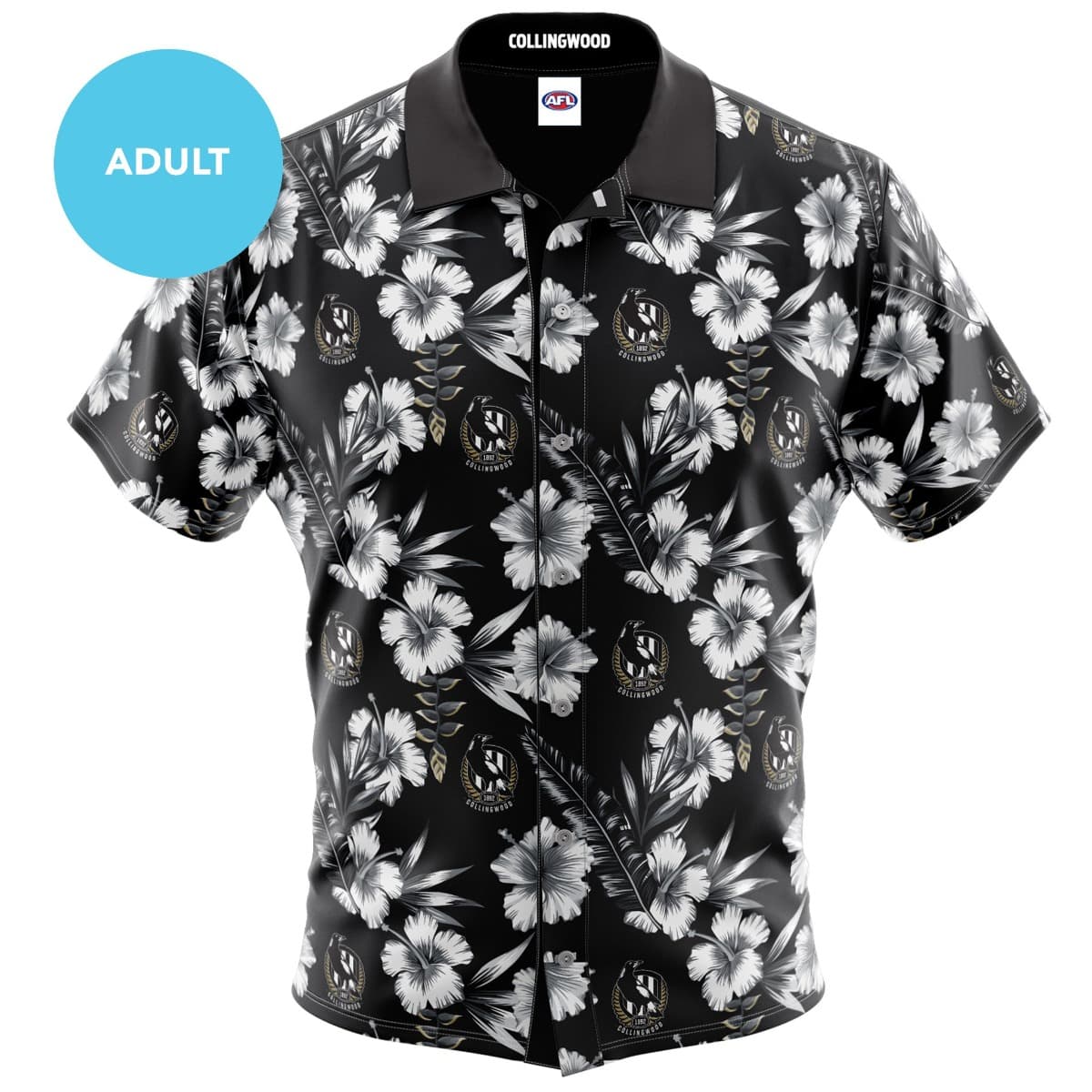 Collingwood Magpies AFL Mens Hawaiian Shirt