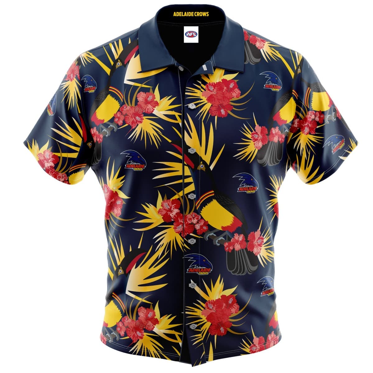 Adelaide Crows Mens AFL Hawaiian Shirt