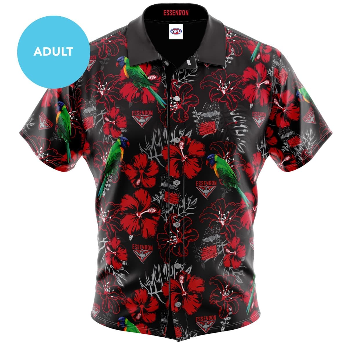 Essendon Bombers AFL Mens Hawaiian Shirt