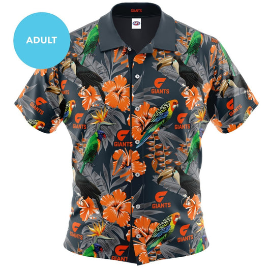 GWS Giants Mens AFL Hawaiian Shirt