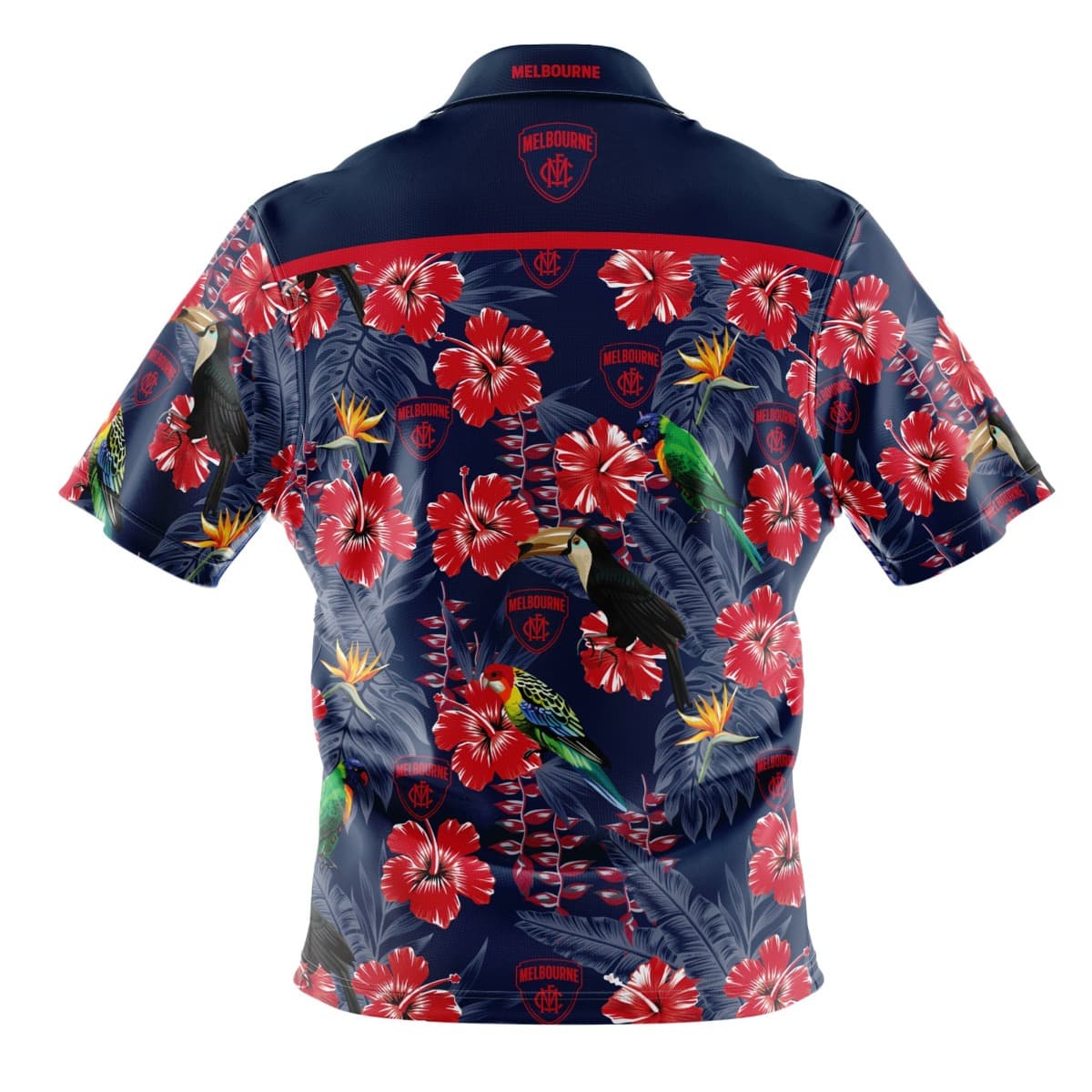 Melbourne Demons AFL Mens Hawaiian Shirt