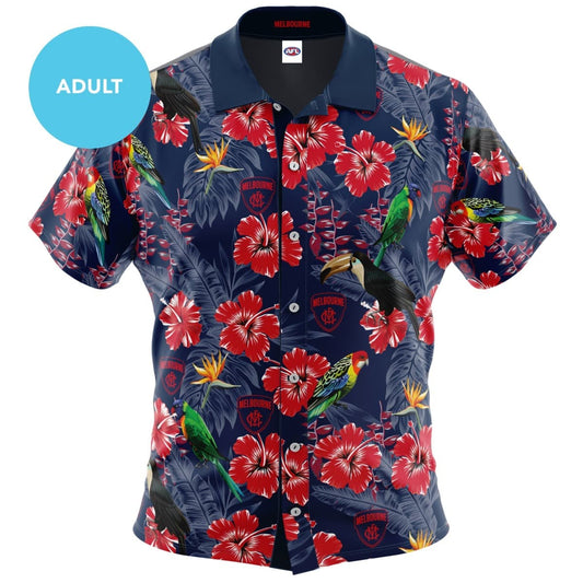 Melbourne Demons AFL Mens Hawaiian Shirt