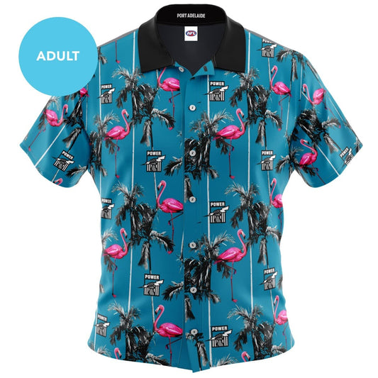 Port Adelaide Power Mens AFL Hawaiian Shirt