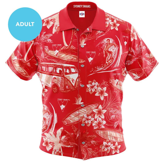 Sydney Swans AFL Mens Hawaiian Shirt