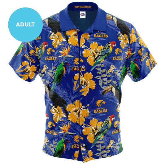 West Coast Eagles Mens AFLHawaiian Shirt