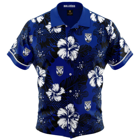 Canterbury Bulldogs NRL Mens Hawaiian Shirt