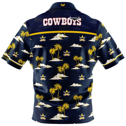 North Queensland Cowboys  NRL Mens Hawaiian Shirt