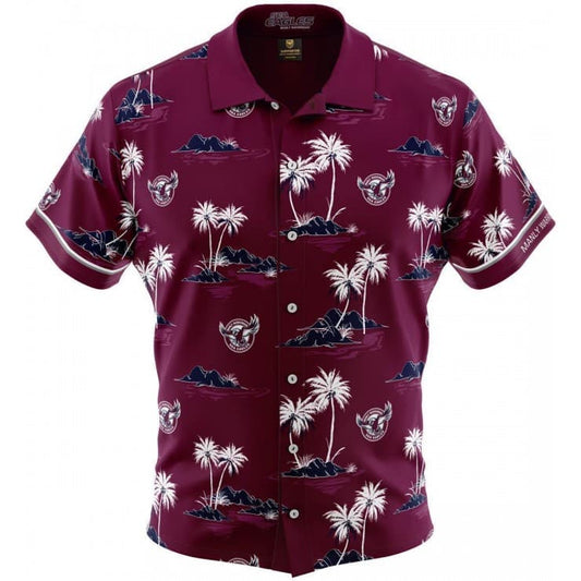 Manly Sea Eagles NRL Mens Hawaiian Shirt