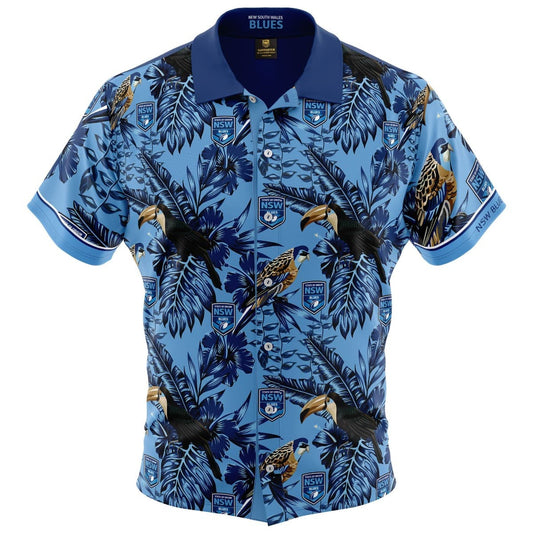 NSW Blues State of Origin 2019 NRL Mens Hawaiian Shirt