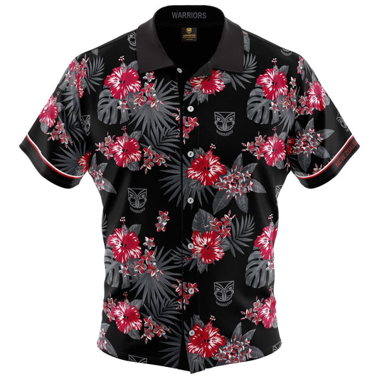 New Zealand Warriors NRL Mens Hawaiian Shirt