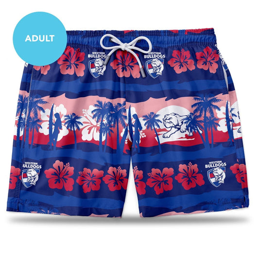 Western Bulldogs AFL Mens Hawaiian Shorts