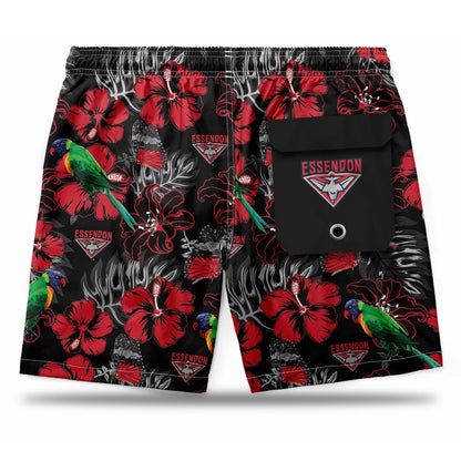 Essendon Bombers AFL Mens Hawaiian Shorts