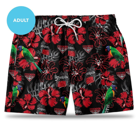 Essendon Bombers AFL Mens Hawaiian Shorts