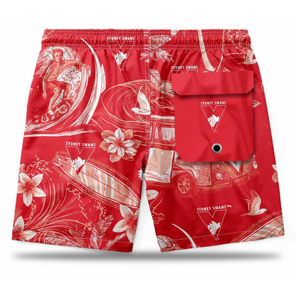 Sydney Swans AFL Mens Hawaiian Shorts