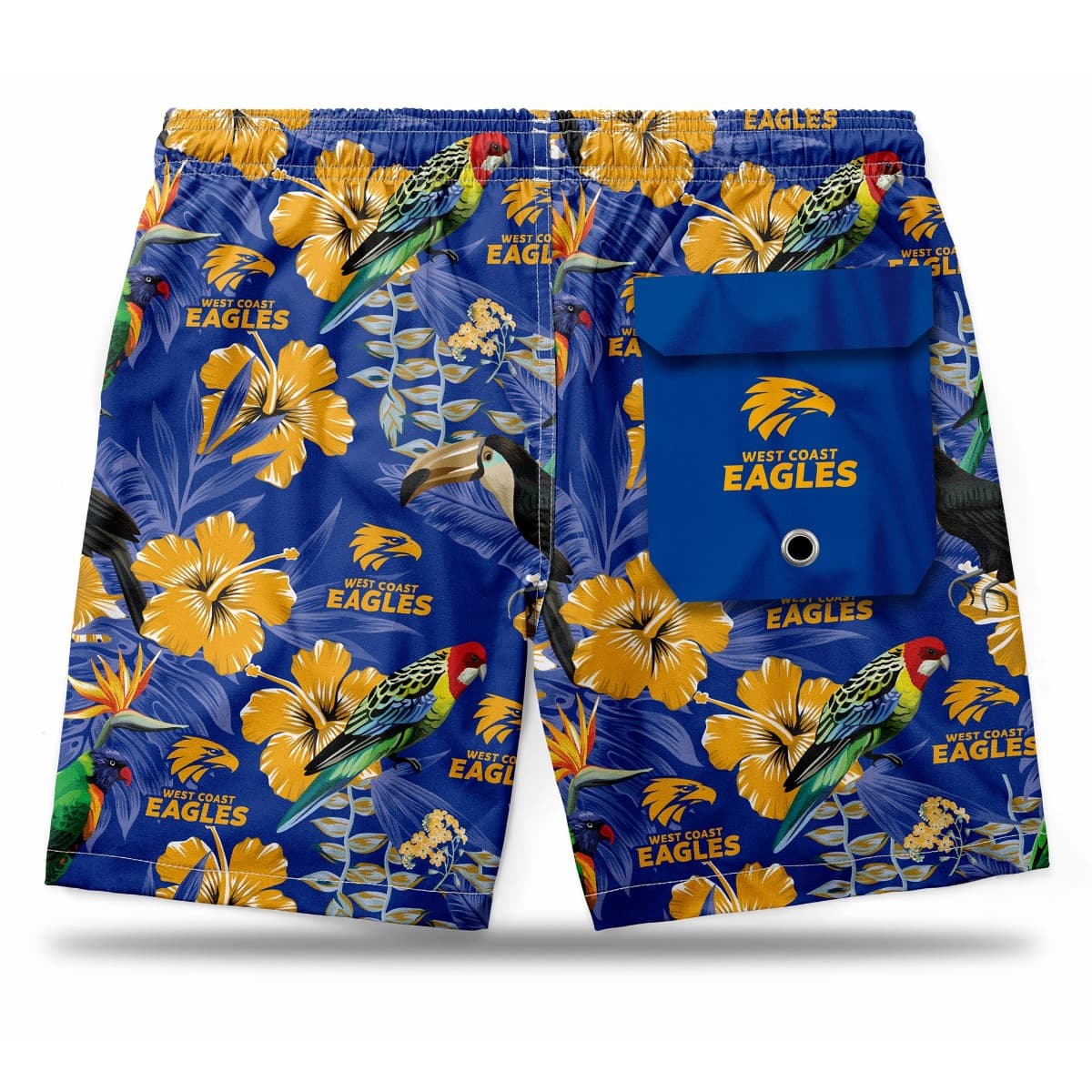 West Coast Eagles AFL Mens Hawaiian Shorts