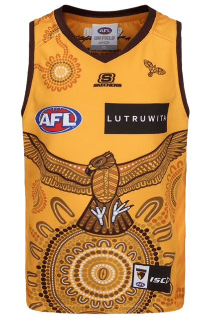 Hawthorn Hawks 2023 AFL Kids Indigenous Guernsey