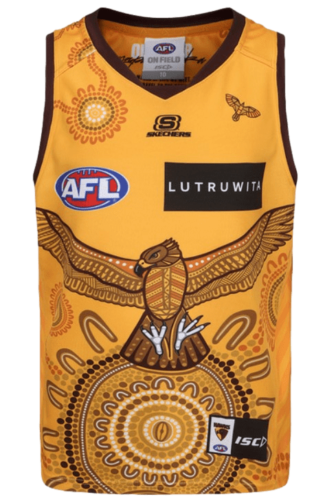 Hawthorn Hawks 2023 AFL Kids Indigenous Guernsey