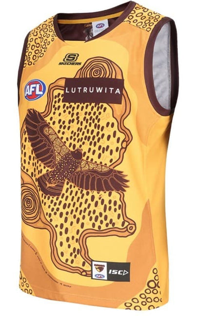 Hawthorn Hawks 2024 AFL Kids Indigenous Guernsey