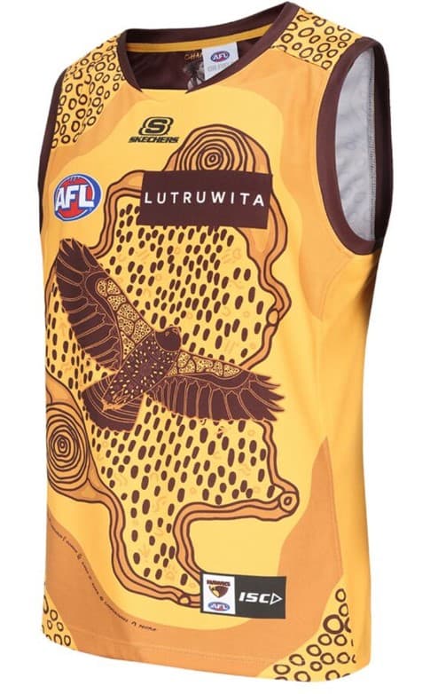 Hawthorn Hawks 2024 AFL Kids Indigenous Guernsey