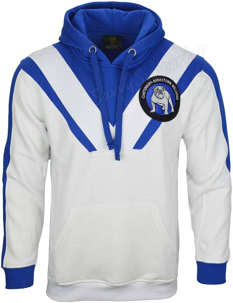Canterbury Bulldogs NRL Mens Retro Pullover Hoodie