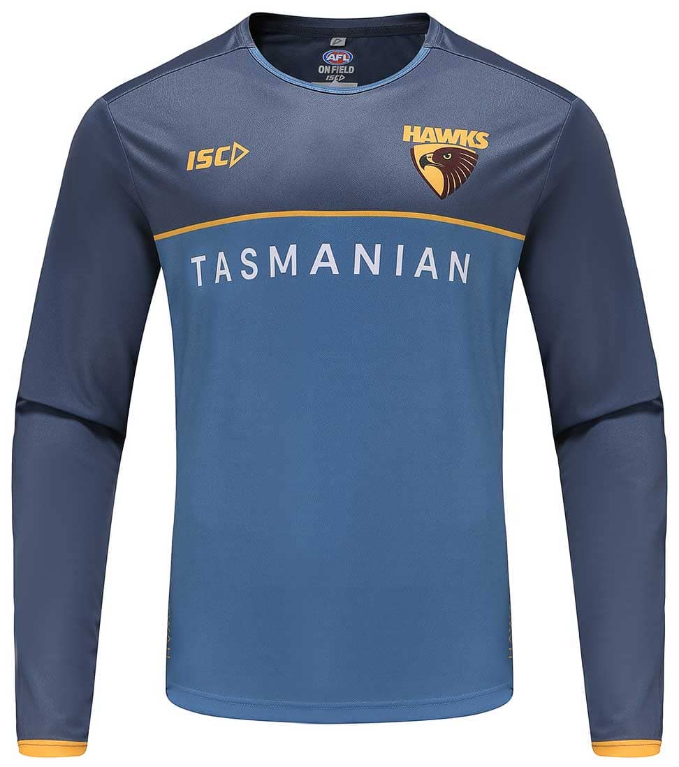 Hawthorn Hawks 2023 AFL Mens Long Sleeve Training Shirt