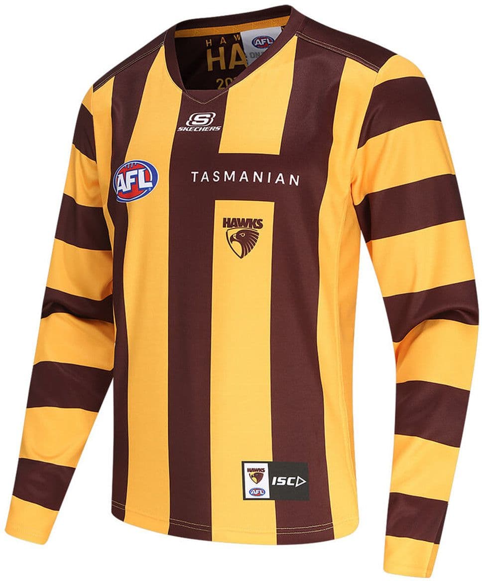 Hawthorn Hawks 2024 AFL Mens Long Sleeve Home Guernsey