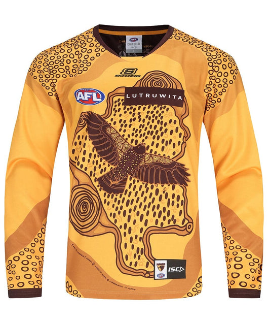Hawthorn Hawks 2024 AFL Mens Long Sleeve Indigenous Guernsey