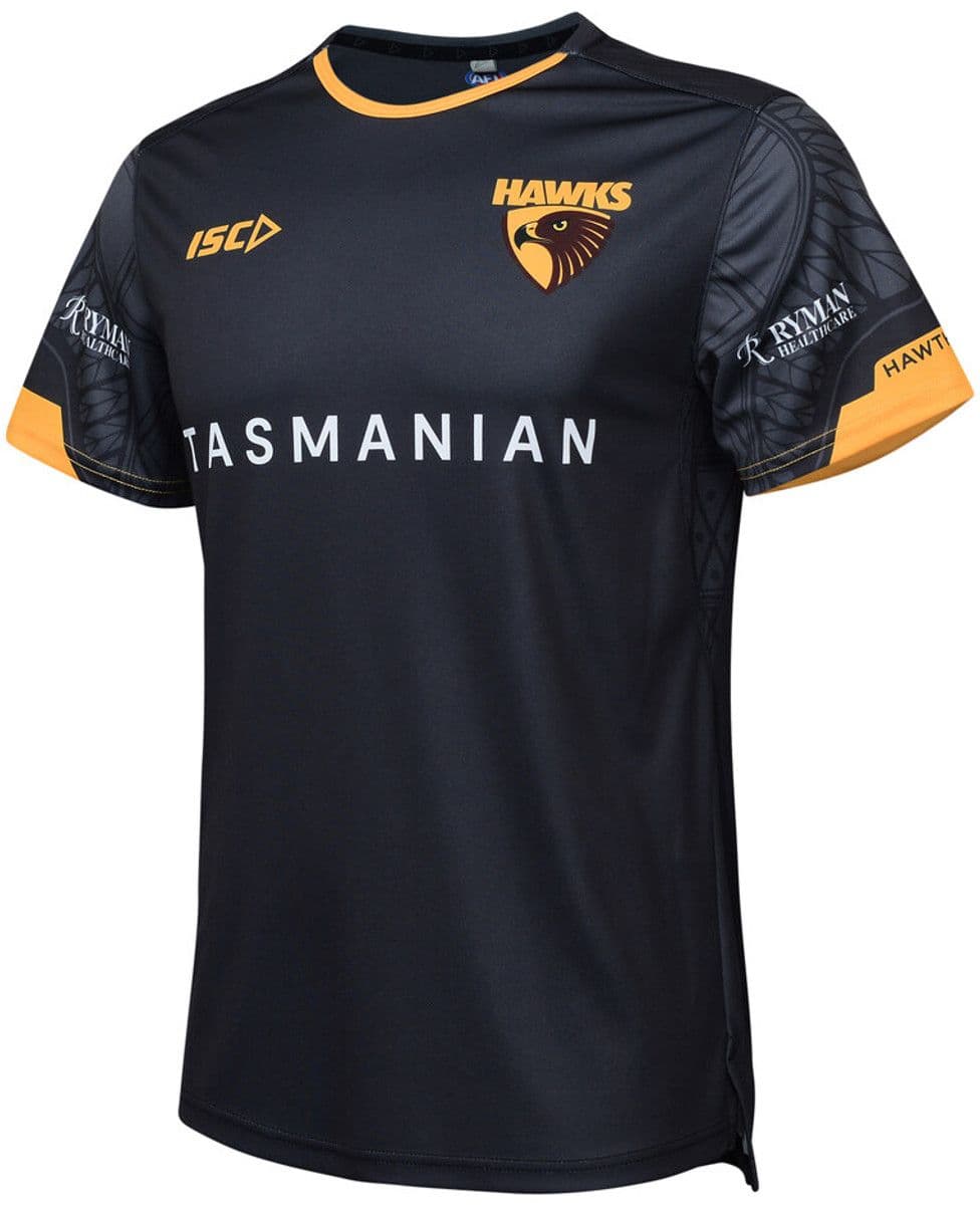Hawthorn Hawks 2024 AFL Mens Carbon Training Shirt